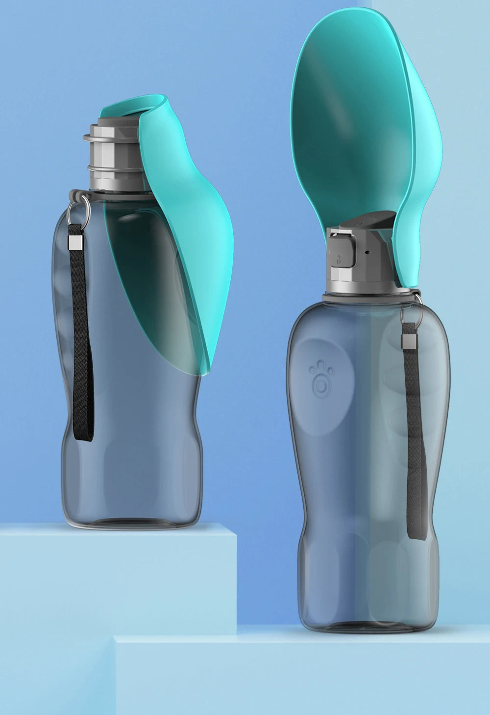 800ml Portable Dog Water Bottle for Walks, Hiking & Travel